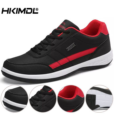 HKIMDL รองเท้าวิ่งแฟชั่นสำหรับผู้ชาย,รองเท้าวิ่งรองเท้ากีฬากลางแจ้งรองเท้าผู้ชายคุณภาพสูงรองเท้าลำลองผูกเชือกสำหรับรองเท้าผ้าใบลำลอง
