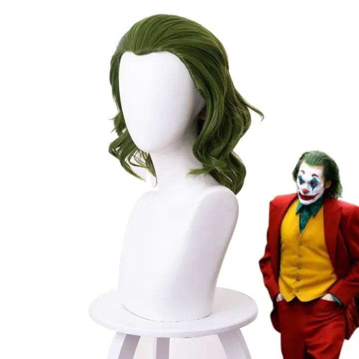 【hot】 2019 Joker Origin Movie Clown Joker Wig Cosplay Costume Joaquin ...