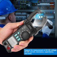 FY219 จอแสดงผลคู่ AC/DC Digital Clamp Meter แบบพกพาเครื่องวัดแรงดันไฟฟ้า