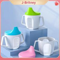 ถ้วยปากเป็ด PP J-BRITNEY มีด้ามจับคู่3สีกระบอกน้ำน่ารักฝีมือดีการเรียนรู้ของลูกน้อยแก้วน้ำเด็ก