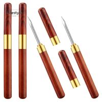 【คุณภาพสูง】4Pcs 6.1 Inch Stainless Steel Ice Pick Wooden Handle Ice Pick with Cover for Kitchen,Bars,Picnics,Camping and Restaurant