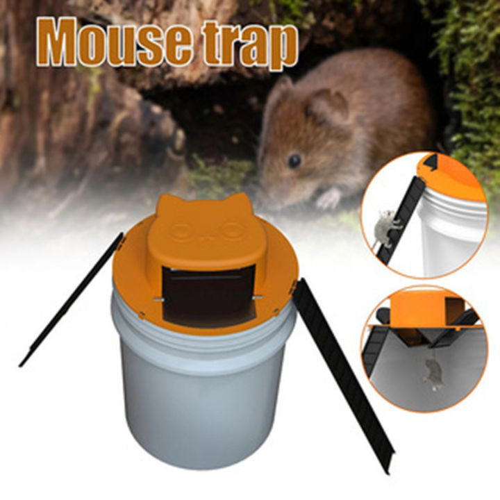 Easy Flip And Slide Bucket Lid Mouse & Humane Rat Trap