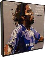 Didier Drogba FC โปสเตอร์ป๊อปอาร์ตฟุตบอลเชลซีกรอบสติกเกอร์ติดผนังคำคม