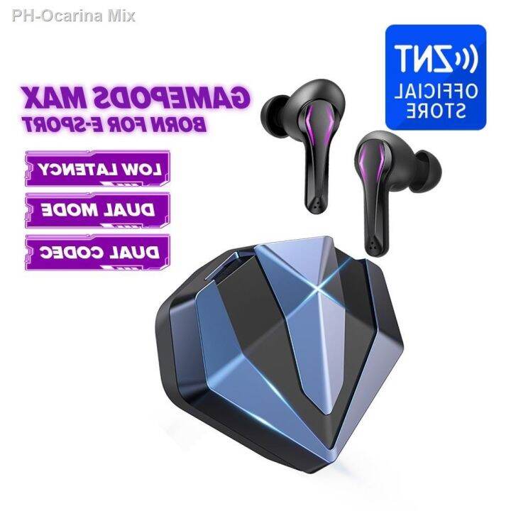 【earphone】 [NEW]ZNT Gaming Headphone GamePods Gaming Earphones Dual