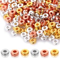 2100Pcs 6Mm CCB Charm Spacer Beads Wheel Bead Flat Round Loose Beads for DIY Jewelry Making Supplies Accessories