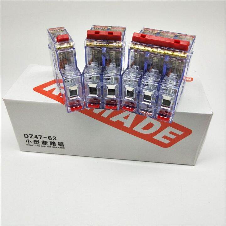 ac220v-400v-dz47-63-6a-10a-16a-20a-25a-32a-40a-50a-mini-circuit-breaker-cutout-ขนาดเล็กโปร่งใสในครัวเรือน-air-switch