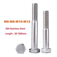 1pcs Half Thread DIN933 M6 M8 M10 M12 304 A2-70 Stainless Steel External Hex Hexagon Head Screw Bolt Machine Screws L 30-200mm