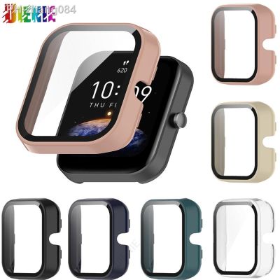 PC Case Cover And Screen Protector Film For Amazfit Bip 3 Pro Full Coverage Bumper Smart Watch Accessories For Amazfit Bip 3