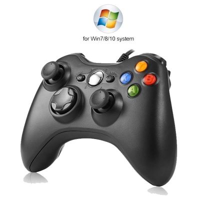 USB แผ่นการสั่นสะเทือนแบบมีสายจอยสติ๊กสำหรับคอมพิวเตอร์สำหรับ Windows 7/8/10ไม่สำหรับ Xbox 360จอยสติ๊กพร้อมคุณภาพสูง
