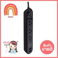 รางปลั๊กไฟ 3ช่อง 1สวิตซ์ 2USB PANASONIC 2 ม. สีดำPOWER STRIP PANASONIC 3-OUTLET 1-SWITCH 2-USB 2M BLACK **ราคารวม Vat แล้วค่ะ ไม่มีบวกเพิ่ม**