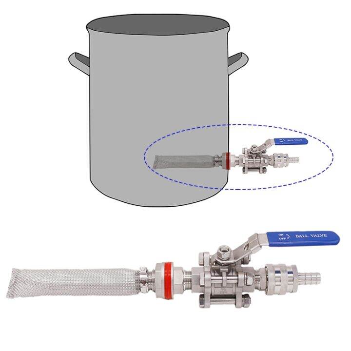 [JU YOU] Homebrew Weldless Kettle/Keg Convert Kit Quick Disconnect w/ 6