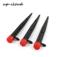 10pcs UP-CLOUD Micro Drip Irrigation 360 Degree Adjustable Stake Water Dripper Garden Watering 4/7 mm Soft Hose Bubbler Parts Watering Systems  Garden