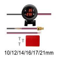 ✢ Car Voltmeter Water Temp Gauge Meter Replaces LED Digital Vehicle Meter