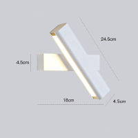 Led Bedside reading wall lamp indoor stair wall light with switch hallway wall lamps rotation modern Sofa Background Lighting