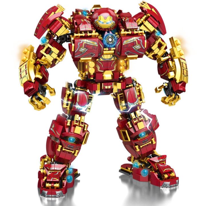 Lắp ráp xếp hình mô hình marvel robot hulkbuster iron man super heroes  ly76015  650 khối chính hãng giá rẻ