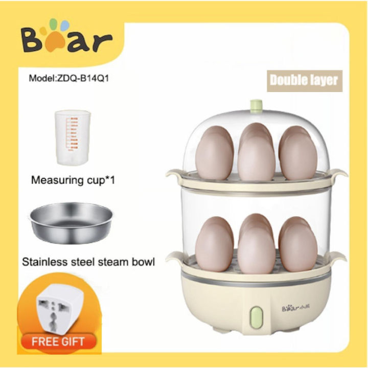 Double Layer Egg Cooker 14 Egg Capacity Hard Boiled Egg Cooker