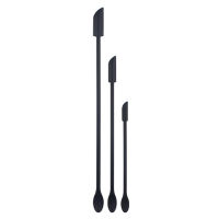 romaine 1 Set Non-greasy Scraper Good Flexibility Silicone Ergonomic Handle Mini Spatula Cooking Tool