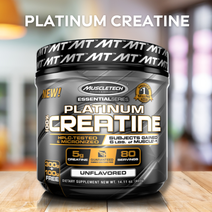 Muscletech Platinum Creatine Powder Dietary Supplement Unflavored ...