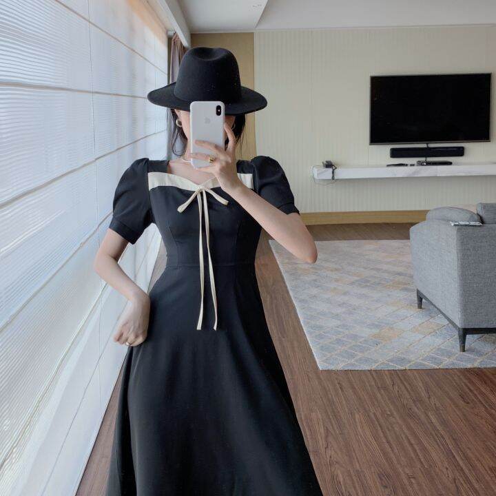 Summe long dress black dress graduation plus size dress for women