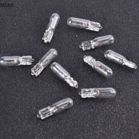 MIAO 10pcs 12V 1.2W T5หลอดไฟกระจกแดชบอร์ดแผงหน้าปัดเบรคหลอดไฟ