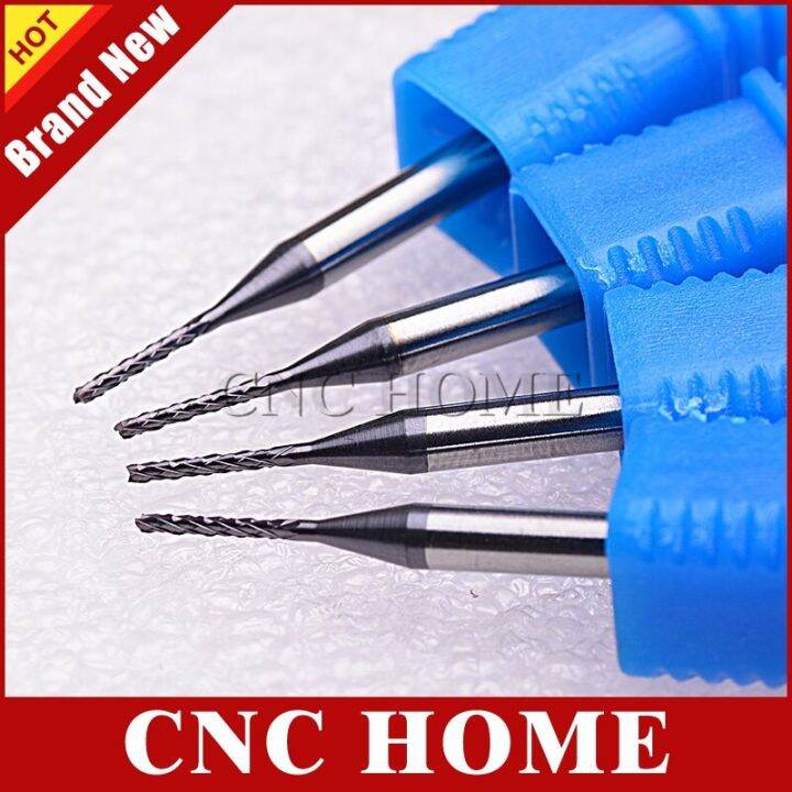 10pcs-1mm-นําเข้าคาร์ไบด์-pcb-cnc-end-mill-hard-nano-coating-cnc-router-bits-corn-rotary-burrs-milling-cutter-สําหรับ-cut-drill