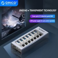 ORICO Powered USB 3.0 HUB with On/Off Switches 12V Power Adapter 7/10/13 Ports USB Extension Support BC1.2 Charging Splitter