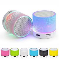 Mini Bluetooth Speaker Wireless Speaker Colorful LED TF Subwoofer Outdoor Stereo Speaker MP3 Music Sound Column for Smartphones
