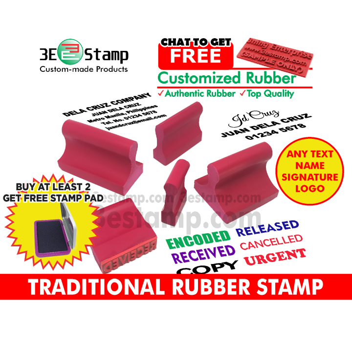 Rubber Stamp BIG Handle for Customized / Personalized Rubber Stamps ...