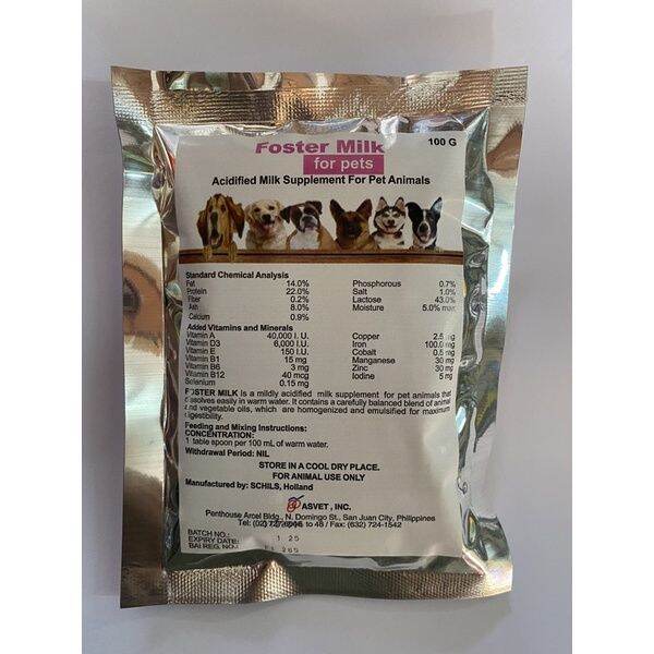 Foster Milk 100g Milk Replacer for Pets Dogs Cat Goats Milk Lazada PH
