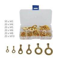 【YF】❏№◆  150pcs Eyelets Cable M4 M5 Assortment Set Lugs Wire Terminals Non-insulated