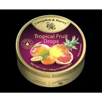 ลูกอม Cavendish &amp; Harvey  จากเยอรมัน ลูกอมนรส Tropical Fruit เข้มข้น อร่อยมาก ทำจากน้ำผลไม้จริงๆ(6986)