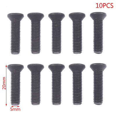 [Auto Stuffs] 10pcs Fixing screw M5 * 20ด้ายมือซ้ายสำหรับ3/8 UNF Drill Chuck Shank ADAPTER