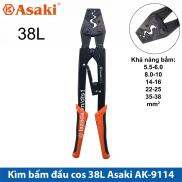 Kìm bấm cos 38L 5.5 - 38mm2 Asaki AK-9114, Kềm bấm cốt 38L Kìm bấm đầu