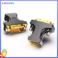 LWGHWL เฟิร์มแวร์ตัวหนา ตัวแปลง HDMI ข้อต่อชุบทอง Hdmi เป็น dvi (24 + 5) สายอะแดปเตอร์ ของใหม่ Dvi (24 + 1) เป็น hdmi ตัวแปลง DVI คอมพิวเตอร์สำหรับคอมพิวเตอร์