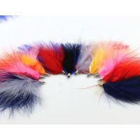 【YF】◘♈▩  80MM Turkey Feather Tassel Pendant 10Pcs/Lot Multicolor Ladies Necklace Jewelry Making Decoration