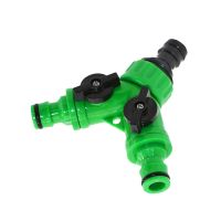 ▲ Irrigation Y Connectors 2 Way Tap Garden Tap Irrigation Valve Hose Pipe Splitter 2 Way Quick Connector Adapter 1Pcs