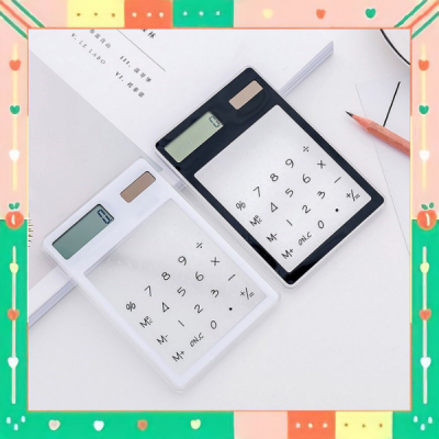 🔥🔥 สินค้าขายดี มีราคาส่ง🔥🔥 เครื่องคิดเลข Calculator 8 หลัก สีใส ใช้พลังงานแสงอาทิตย์