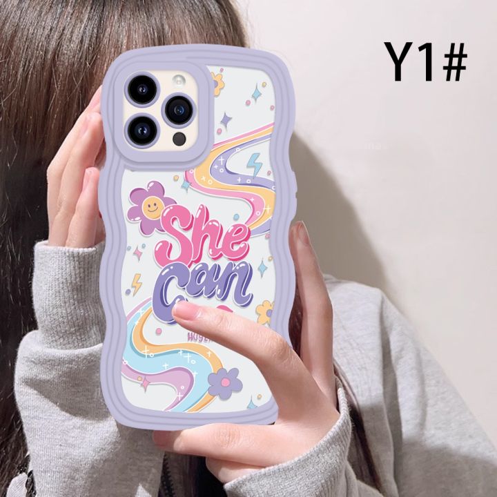 เคส-hp-vivo-y02-y16-v25e-v27e-y17-y22s-y35-y01-y21t-y21s-y33s-y12-y19-y15-y30-y50-y12s-y11รุ้งรูปแบบอักษรภาษาอังกฤษเย็บ-y12a-caiweiqi