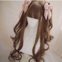 Wig curly hair Japanese tower soft girl lolita mens and womens clothing CD boss air bangs long curly hair wave COS toys