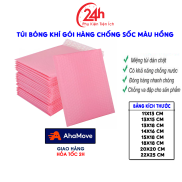 Túi Bong Bóng Khí Gói Hàng Chống Sốc Màu Hồng - Đóng Hàng Nhanh Chóng