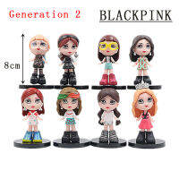 เกาหลี Kpop BP JENNIE JISOO LISA ROSÉ รูป Bulletproof Youth League การ์ตูนอะนิเมะ Figurine ของเล่นวันเกิดของขวัญของสะสม