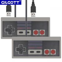2ชิ้นสาย USB จอยสติ๊กสำหรับคอมพิวเตอร์สำหรับ NES USB PC Gamepad เล่นเกมสำหรับ NES เกม USB Conroller เกม Joypad.