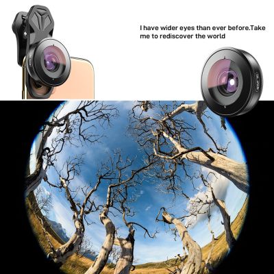 APEXEL HD 195 Degree Super Fisheye Lens Phone Mobile Telephoto Camcorder Zoom For iPhone Xiaomi Samsung All SmartphonesTH