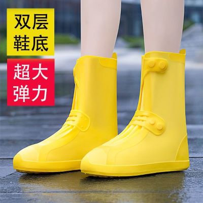 ► Covers the waterproof non-slip rain shoes for men and women set thickening wear-resisting bottom boots foot on rainy days wholesale