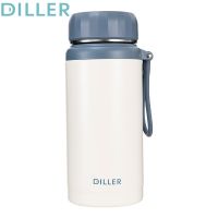 ☁ Diller 1000ml/1200ml/1500ml Large Vaccum Thermos Flask Water Bottle Stainless Steel with Tea Filter Leakproof Drinking Bottle MLH8979