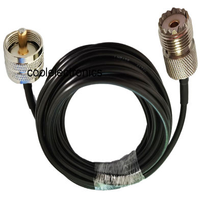 LMR195 UHF SO239 Female to UHF PL259 Plug Male Connector RF Coaxial Coax Cable  50ohm 50cm 1/2/3/5/10/15/20/30m