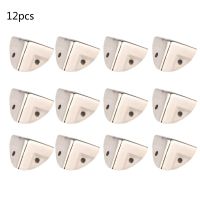 12Pcs Silver Cabinet Trunk Corner Protector Furniture Case Box Corner Edge Safety Guards Box Legs Decor Home Hardware Tools Laptop Stands