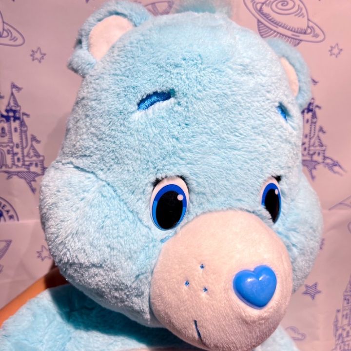 ตุ๊กตาแคร์แบร์-carebears-bed-time-bear-21-นิ้ว-52cm-มือสองนำเข้าจากอเมริกา-สินค้าคุณภาพดี-ทำความสะอาดแล้ว