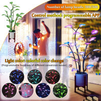 Magical LED Houseplant โคมไฟตกแต่งในร่มโปรแกรมไฟกลางคืนเปลี่ยนสีพืชเมจิกโคมไฟสำหรับตกแต่งบ้านบอนไซไฟ