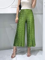 2MUAY PLEAT กางเกงผู้หญิง กางเกงพลีทคุณภาพ รุ่น PP121P 2สี FREE SIZE WIDE LEG SATIN PLEAT PANT